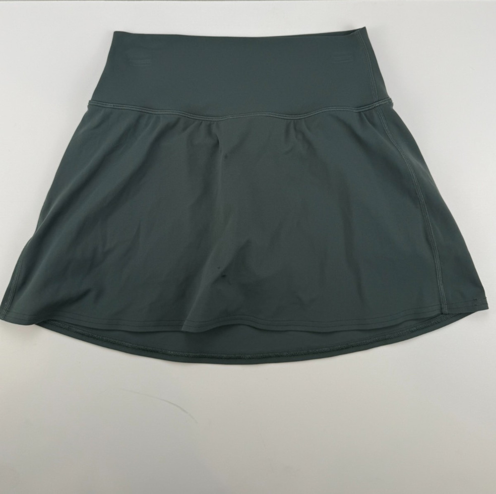 Lululemon Align High Rise Skirt Womens 8 Dark Forest Green Skort Nulu LW8ANIS